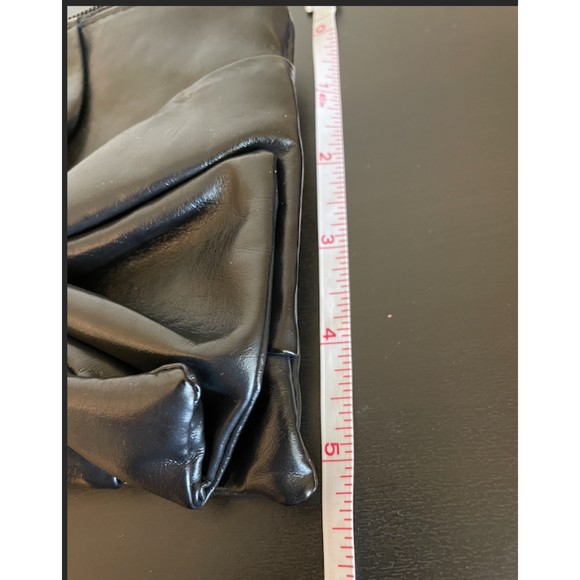 New- Faux Leather Bow Wristlet with Chain - Picture 5 of 7